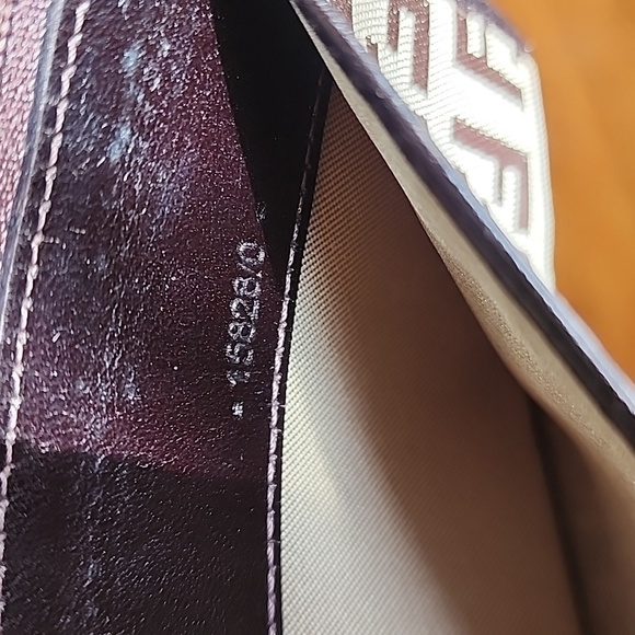 Vintage Fendi Brown & Beige Zucchino Canvas & Leather Continental Wallet - Picture 13 of 17